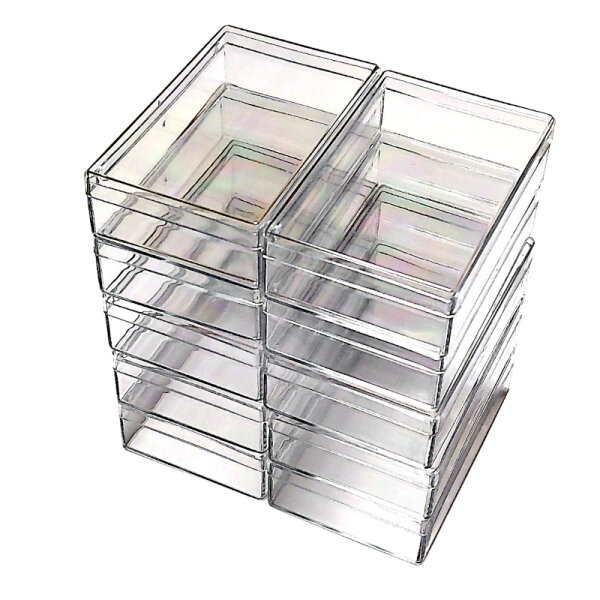 10 Pack Collector Box transparent 8 x 5 cm