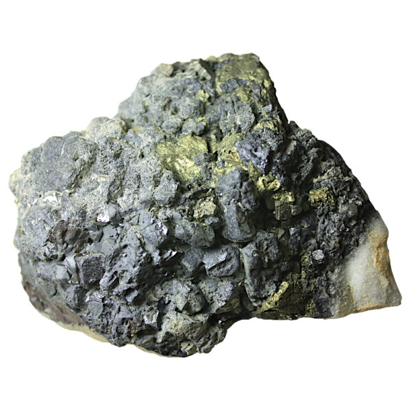 Galena Lead Glance with Chalcopyrite Bulgaria approx. 10x8cm with Skeleton Crystals