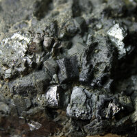 Galena Lead Glance with Chalcopyrite Bulgaria approx. 10x8cm with Skeleton Crystals