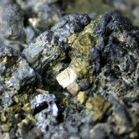 Galena Lead Glance with Chalcopyrite Bulgaria approx. 10x8cm with Skeleton Crystals