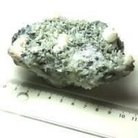 Chloritquarz mit Calcit Bulgarien ca. 10x6cm