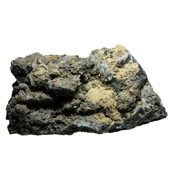 Galenit Bleiglanz mit Chalkopyrit und Sphalerit Bulgarien ca. 14x7cm