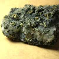Quartz with Chalcopyrite on Galena Bulgaria approx. 12x7cm