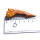 Fossil Rostral Tooth Onchopristis numidus Pseudosawfish Marokko 7.0cm