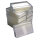 10er Pack Sammeldose transparent 8 x 5 cm mit Schaumstoffeinlage weiß