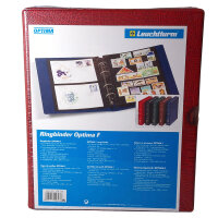 OPTIMA F Album red with Slipcase from LEUCHTTURM without content