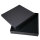 Cardboard Case Gift Box for Necklace / Collier with Inlay black 19x19x3.5cm