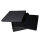 Cardboard Case Gift Box for Necklace / Collier with Inlay black 19x19x3.5cm