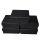 5 Pack Jewellery Case for Earrings and Pendants Cardboard black 6x6cm with inlay