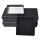 5 Pack Jewellery Case for Earrings and Pendants Cardboard black 6x6cm with inlay