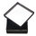 5 Pack Jewellery Case for Earrings and Pendants Cardboard black 6x6cm with inlay