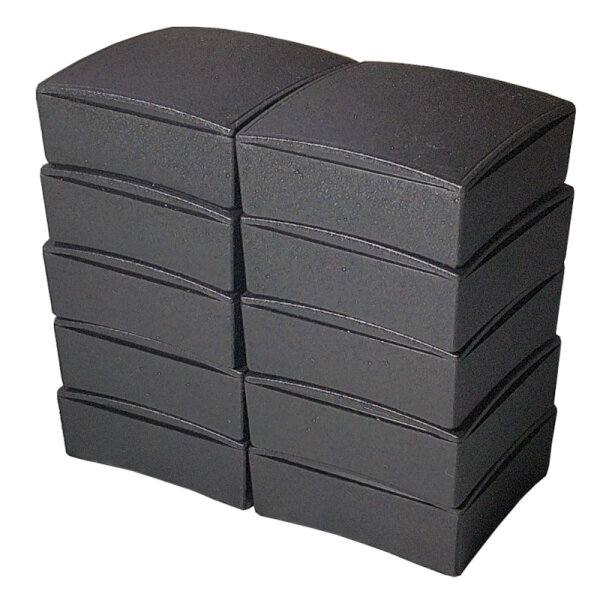 10 Pack Gift Box Collector Box Plastic Case black 6x6cm