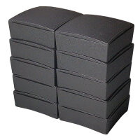 10 Pack Gift Box Collector Box Plastic Case black 6x6cm