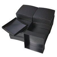 10 Pack Gift Box Collector Box Plastic Case black 6x6cm