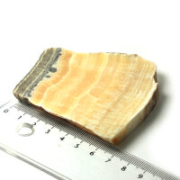 Aragonit gebändert poliert Brasilien ca. 7,5x7,5cm