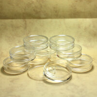 10 Pack Round Collector Box Capsule transparent 44x13mm for micromounts