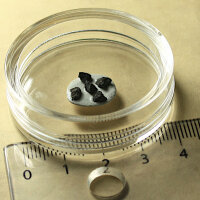 5 Chips Meteorite Buzzard Coulee - Chondrite from Canada - together 0.19g