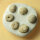 6 fossil Sea Urchins Echinocyamus pseudopusillus from Ófalu Hungary approx. 4.5mm Miocene