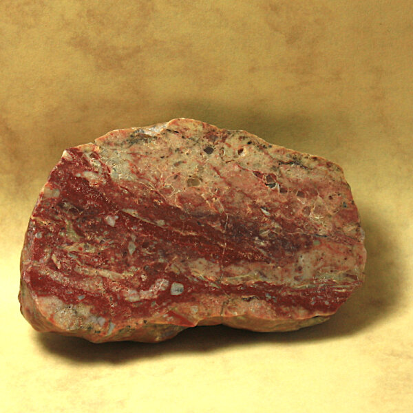 Red Jasper from Lower Lusatia Germany polished approx. 7x4.5cm