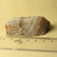 Rock Crystal with Ametysth and Agate from Lower Lusatia Germany polished approx. 5x4cm