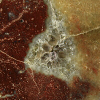 Red Jasper with Quartz Druse from Lower Lusatia Germany...
