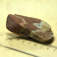 Red Jasper with Quartz Druse from Lower Lusatia Germany polished approx. 7x4cm