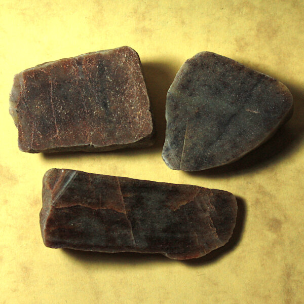 3x Västervik Quartzite from Lower Lusatia Germany polished approx. 6-8cm