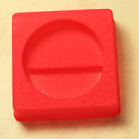 10er Pack Einlage für Sammelbox B0006 für runde Sammeldose K00071 rot 6x6cm