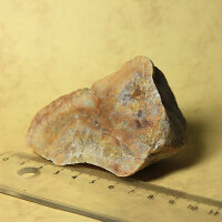 Quartz with Ametysth from Lower Lusatia Germany polished approx. 7x5.5cm