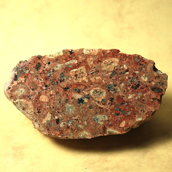 Sorsele Granite Lower Lusatia Germany polished approx. 7x3.5cm