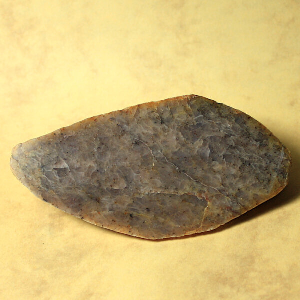 Grayish violet Västervik Quartzite from Lower Lusatia Germany polished approx. 9x4.5cm