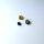 3 fancy Diamonds black yellow green round cut approx. 0.3 Carats treated natural