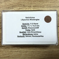 Lybian Desert Glass yellow cushion cut 11.8 Carats...