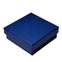5er Pack Geschenkschachtel Sammelbox Etui Karton blau 6x6cm