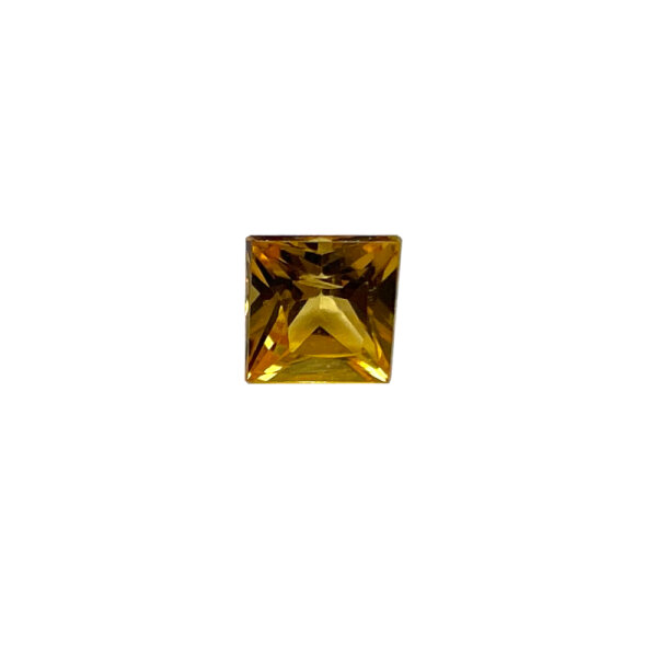 Sapphire yellow min. 2.5 mm princess cut min. 0.1 Carats heated natural