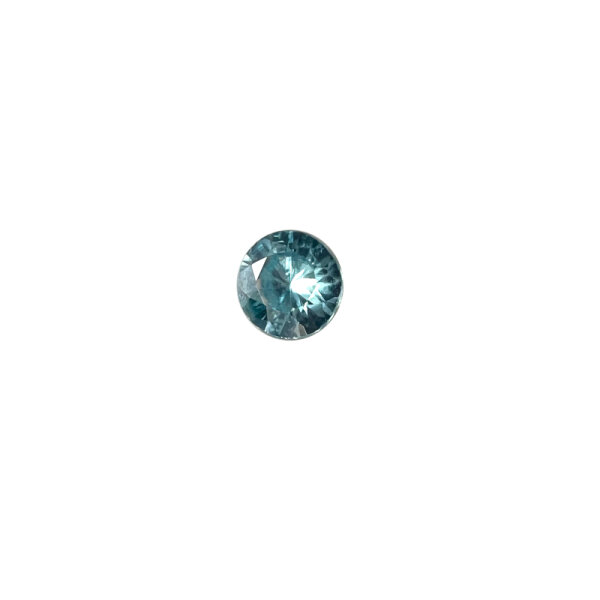 Zircon light blue round cut approx. 0.3 Carats approx. 3.8mm untreated natural