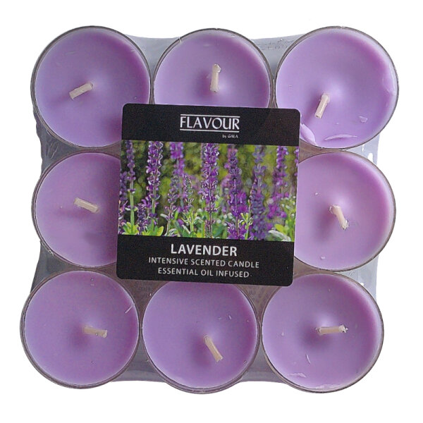 Duftlichter FLAVOUR by GALA 18er Pack Lavendel