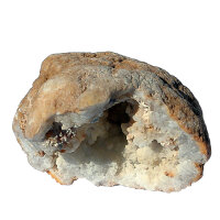 Quartz Geode opened Morocco approx. 9x6.5cm half Geode