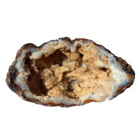 Quartz Geode opened Morocco approx. 8.5x4.5cm half Geode