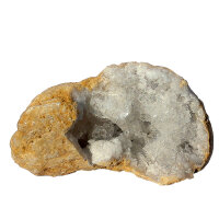 Quartz Geode opened Morocco approx. 10.5x5.5cm half Geode