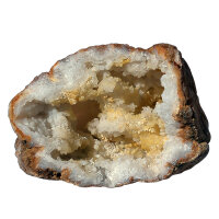 Quartz Geode opened Morocco approx. 7.5x5cm half Geode