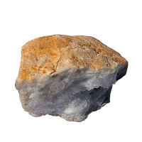 Quartz Geode opened Morocco approx. 7.5x4.5cm half Geode