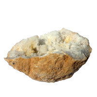 Quartz Geode opened Morocco approx. 7.5x4.5cm half Geode