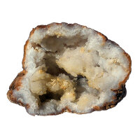 Quartz Geode opened Morocco approx. 7.5x5cm half Geode
