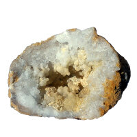 Quartz Geode opened Morocco approx. 7x5.5cm half Geode