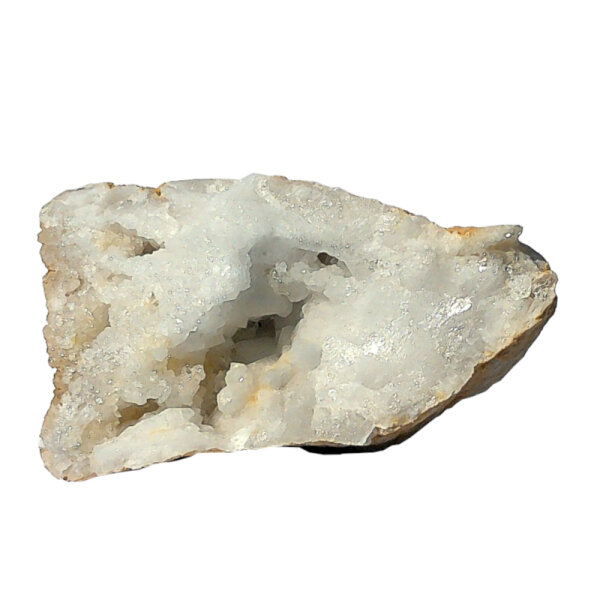 Quartz Geode opened Morocco approx. 6x3.5cm half Geode