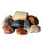 500g Deco Stones Natural Stones polished 4-6cm Lusatian Mix