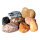 500g Dekosteine Natursteine poliert 4-6cm Lausitzer Mischung