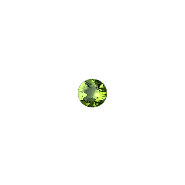 Peridot green approx. 6 mm round cut approx. 1.0 Carats untreated natural