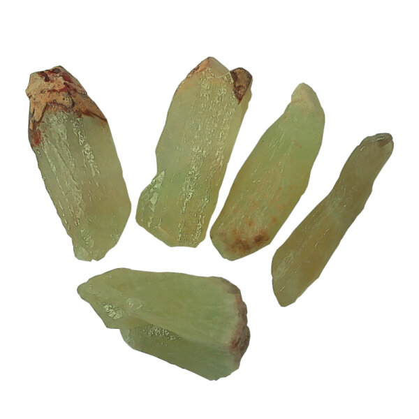 5 Calcite Crystals green Mexico 5.5-7cm